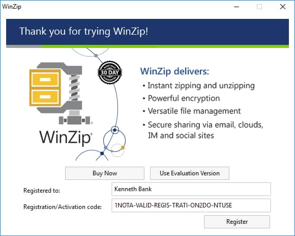 winzip for mac code